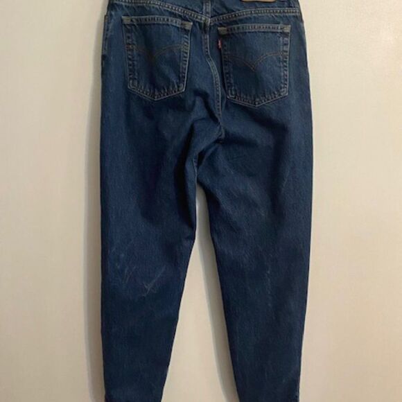 Levi's Vintage 550 relaxed fit tapered legs 5 pocket jeans, size 12 - Picture 3 of 6